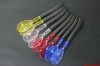 Colorful plastic salad spoon and fork set