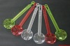 Colorful acrylic salad spoon and fork set