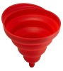 Wholesale Red folding silicone funnel