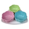 Wholesale Ceramic bowl set, ceramic serving bowls with tray