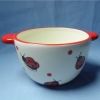 Wholesale Ceramic kids bowl ladybug design
