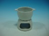 Wholesale Hand painted ceramic chocolate fondue set