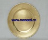 silver or gold charger plate