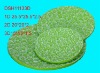 Wholesale 2011 New product 3 set of green ceramic table ware with flower style