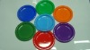 ps round colored plastic disposable plate