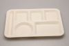 Wholesale Melamine Snack Tray of Six Sections