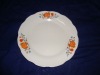 9 inch stocked decorated porcelain plate with flower designs