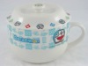 Wholesale full decal porcelain tureen with lid