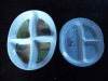 Wholesale Non-toxic Melamine Oval 3 and 4 Sections Plate
