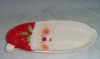 Christmas decoration,Pottery dishware,Santa plate