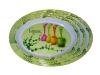 Wholesale oval melamine tray set