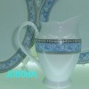 Wholesale siliver round porcelain creamer