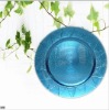 Wholesale Skyblue decorative plastic plates