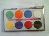 Wholesale 8 colors aquarelle water color powder + 1 brush drawing set