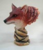 new design polyresin wolf head sculpture