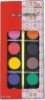 Wholesale 12 colour water colour brush 2.1x0.3cm
