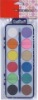 Wholesale 12 colour water colour w/paint brush 2.8x0.38cm