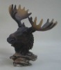 Polyresin deer head craft QA8335-5