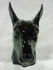 ceramic dog head