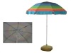 rainbow silvering polyester fishing umbrella