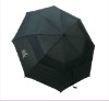 Wholesale 70cm 2 folding double layer windproof golf umbrella