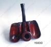 Wholesale wooden tobacco pipe with pedestal