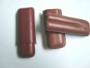 Wholesale 2 fingers Leather cigar holder