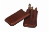 Wholesale 3 finger leather cigar holder