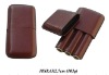 Wholesale HIgh quality 3 finger leather cigar holder