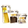 Wholesale 3pc Oval Shape Storage Glass Jar Set w. Airtight Glass Lid