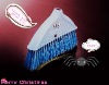 Wholesale plastic broom with metal handle