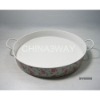 Metal round tray with colour coated and artwork printing
