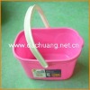 plastic bucket with handle