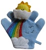Wholesale terry fingers bath mitt