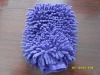 Wholesale 100%polyester double sides chenille cleaning gloves