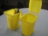 Wholesale small size plastic mini wheel desk waste bin
