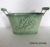Wholesale Greenhouse metal pot with ears