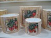 Wholesale Ceramic Strawberry Garden Barrel Planters