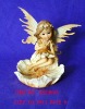 Wholesale Wood angel child for polyresin ornament