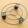 Wholesale FP270L-Green 27 CM 3 wheels flower pot stand