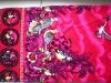 Wholesale 100% polyester printed embossed high velour