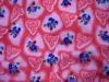 Wholesale 100% polyester printed high velour