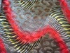 100% polyester printed embossed high velour