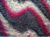 100% polyester printed embossed high velour