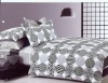 Wholesale 4 pcs printed and solid duvet cover set