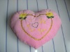 Wholesale decorative love flower heart shaped pillow