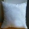 Wholesale Flower embroidery sofa cushion white cushion
