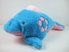 Wholesale plush&stuffed dolphin cushion cover, soft animal kid's cushion toy, winter pillow