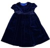 Wholesale fabric baby Infant girl Florence Eiseman Girls Royal Blue Velvet Dresses bibs Toddlers Clothing dresse baby sleeping bags