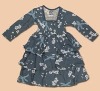 Wholesale fabric leather fur baby Infant Toddlers Kicky Pants Twilight Orchid Ruffle Dress bibs Clothing dresses baby sleeping bags